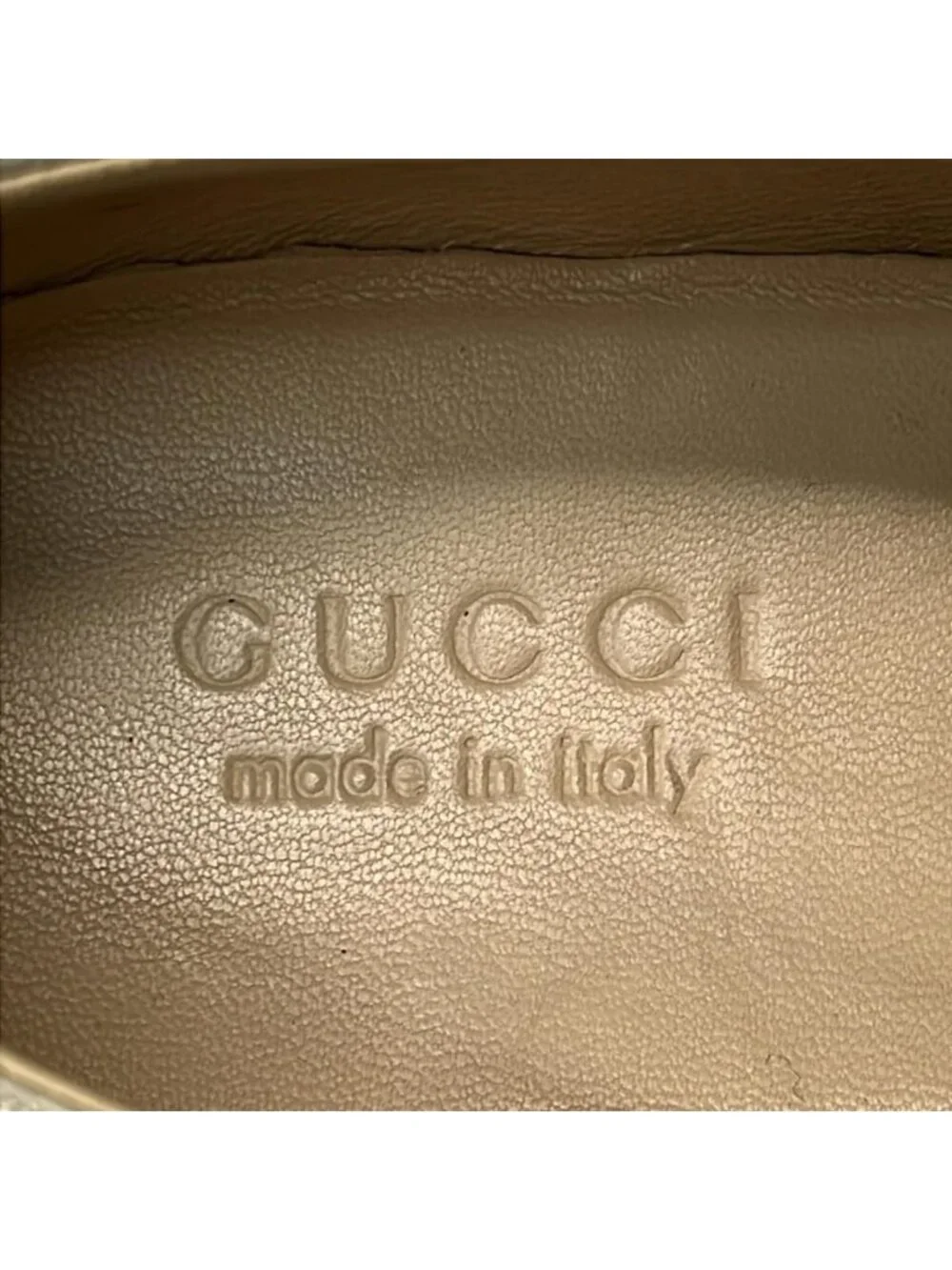 Gucci Sneakers 8.5 White Black Red Leather